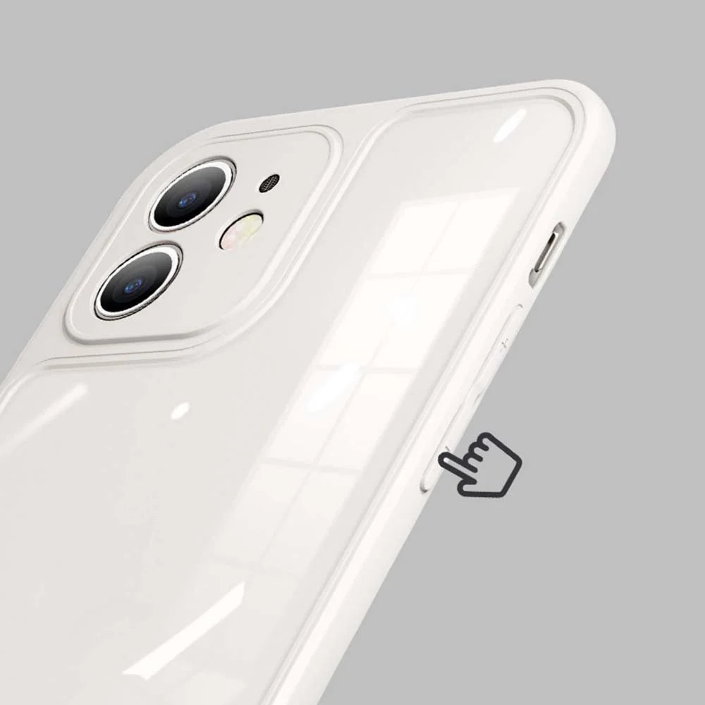 YOOBAO Protective Case for iPhone 13 6.1 inch Ultra-Thin Phone Cover Silicone+Acrylic Anti-Fall Slim Case - Matte Sapphire - 6