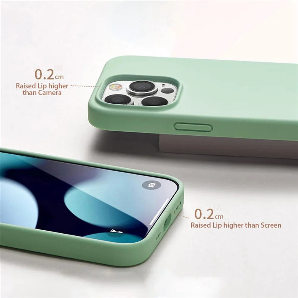 YOOBAO For iPhone 13 Pro Max 6.7 inch Soft Silicone Ultra Slim Phone Case Anti-scratch Protective Cover - Green - 2