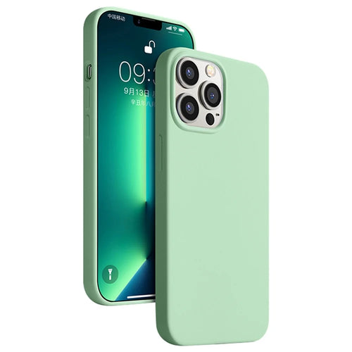 YOOBAO For iPhone 13 Pro 6.1 inch Soft Silicone Case Ultra Slim Smooth Touch Anti-drop Phone Cover - Green - 1