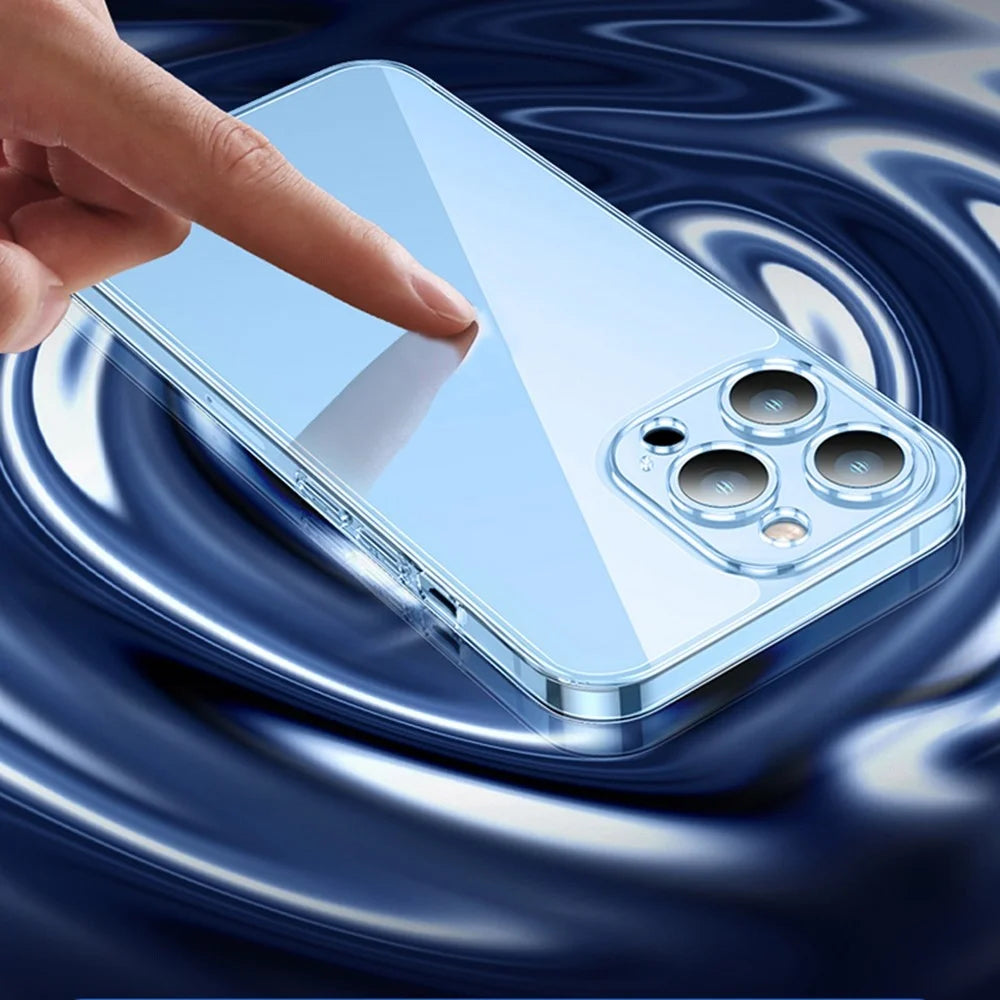 YOOBAO Tempered Glass  + Silicone Phone Case for iPhone 13 Pro Max 6.7 inch Protective Cover Transparent Cell Phone Protector - 5