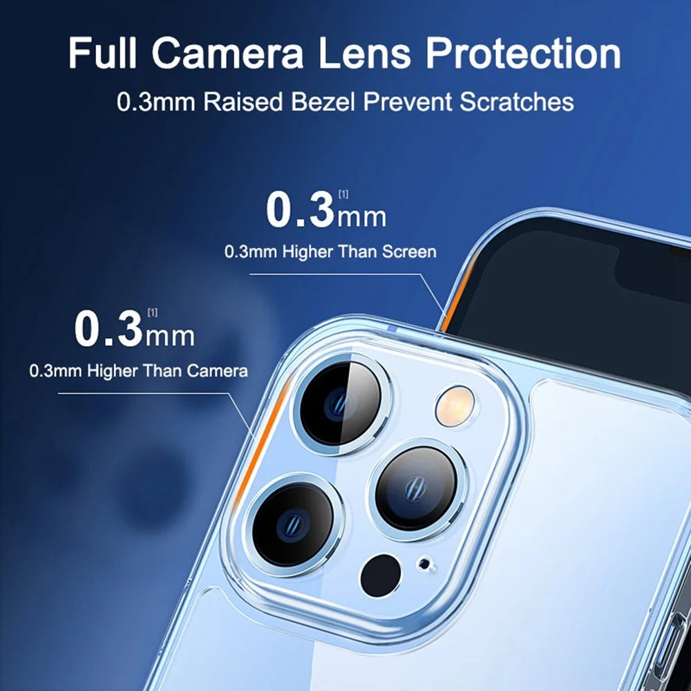 YOOBAO For iPhone 13 Pro 6.1 inch Phone Case, Transparent Tempered Glass Back + Silicone Frame Phone Cover Drop-proof Cell Phone Protector - 2
