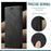 AUTSPACE A01 Series For iPhone 14 Pro 6.1 inch Retro Matte PU Leather Mobile Phone Anti-drop Case RFID Blocking Flip Stand Wallet Cover - Black - 6