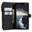 CASEME C30 Series Multiple Card Slots Case for iPhone 14 6.1 inch, Zipper Pocket Wallet PU Leather Stand Phone Cover with Strap - Black - 2