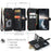 CASEME C30 Series Multiple Card Slots Case for iPhone 14 6.1 inch, Zipper Pocket Wallet PU Leather Stand Phone Cover with Strap - Black - 6