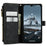 CASEME C30 Series for iPhone 14 Pro 6.1 inch Zipper Pocket Wallet Phone Case PU Leather Stand Multiple Card Slots Cover with Strap - Black - 2