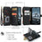 CASEME C30 Series for iPhone 14 Pro 6.1 inch Zipper Pocket Wallet Phone Case PU Leather Stand Multiple Card Slots Cover with Strap - Black - 6