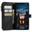 For iPhone 14 Pro Max Phone Cases with Strap CASEME C30 Zipper Multiple Card Holder PU Leather Cover - Black - 4