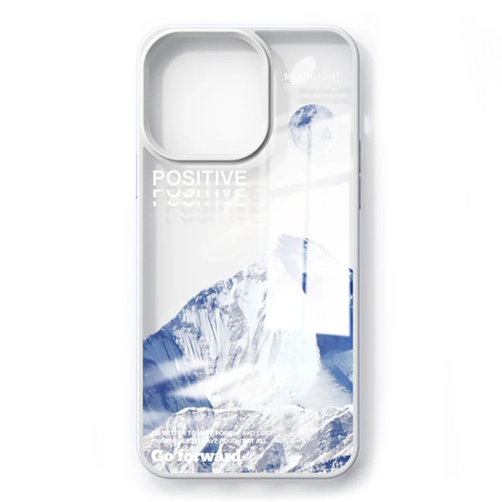 YOOBAO For iPhone 13 Pro 6.1 inch Drop-proof TPU Phone Case Volcano Iceberg Pattern Printing Back Cover - Iceberg - 3