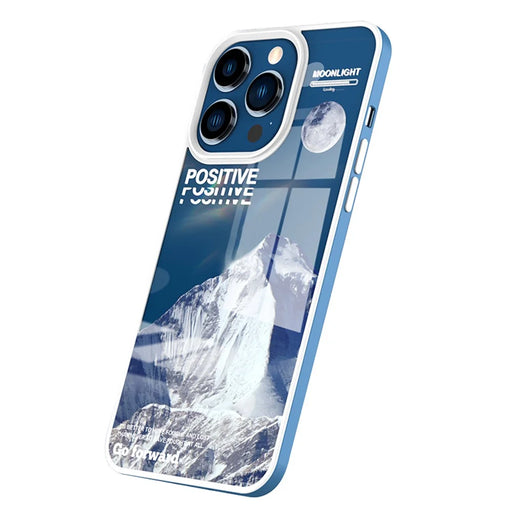 YOOBAO For iPhone 13 Pro Max 6.7 inch Anti-fall TPU Phone Case Volcano Iceberg Pattern Printing Anti-scratch Phone Back Cover - Iceberg - 1