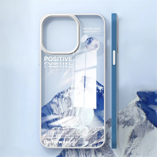 YOOBAO For iPhone 13 Pro Max 6.7 inch Anti-fall TPU Phone Case Volcano Iceberg Pattern Printing Anti-scratch Phone Back Cover - Iceberg - 2