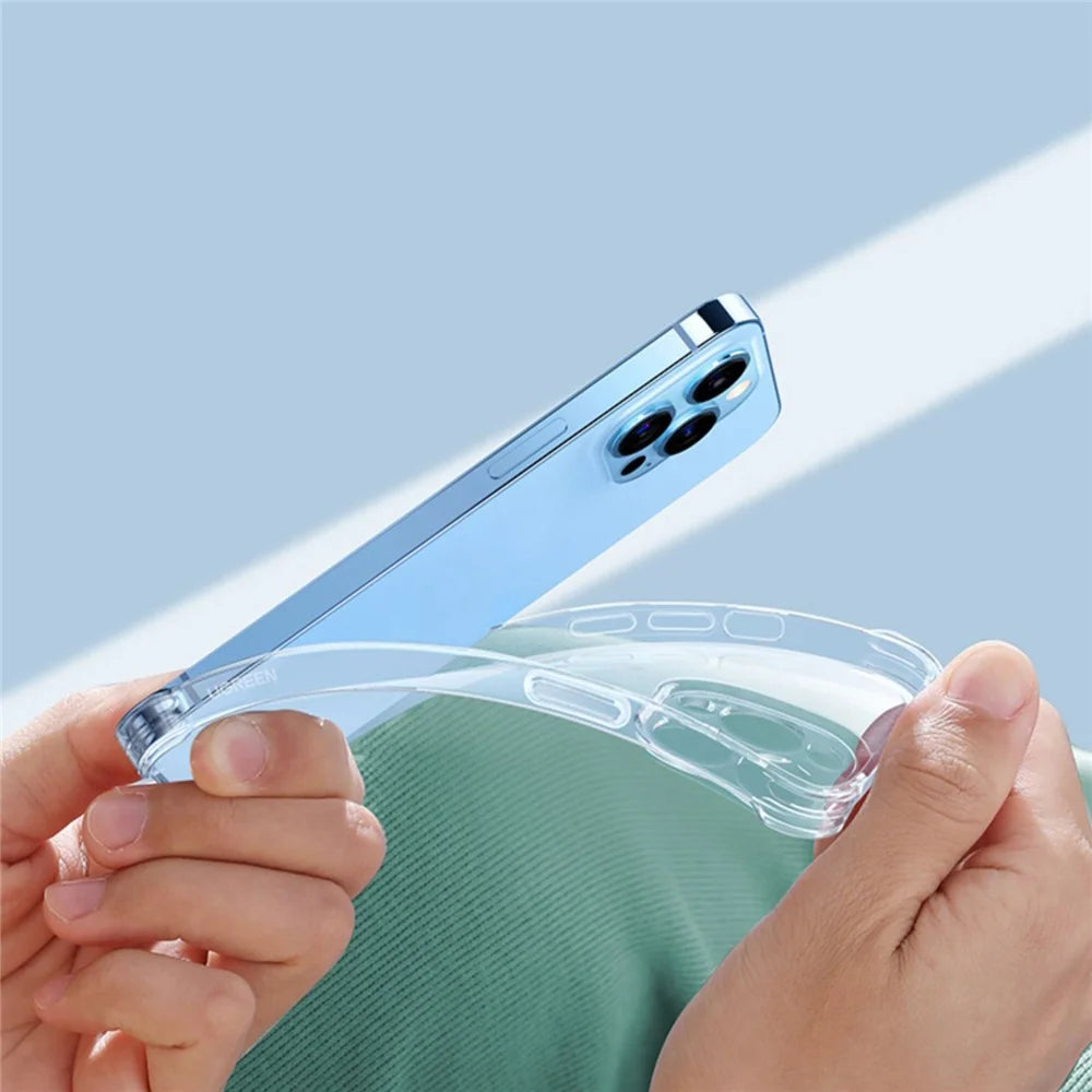 YOOBAO for iPhone 13 Pro 6.1 inch Clear Soft Silicone Phone Case Four Corners Airbag Protection Back Cover - 5