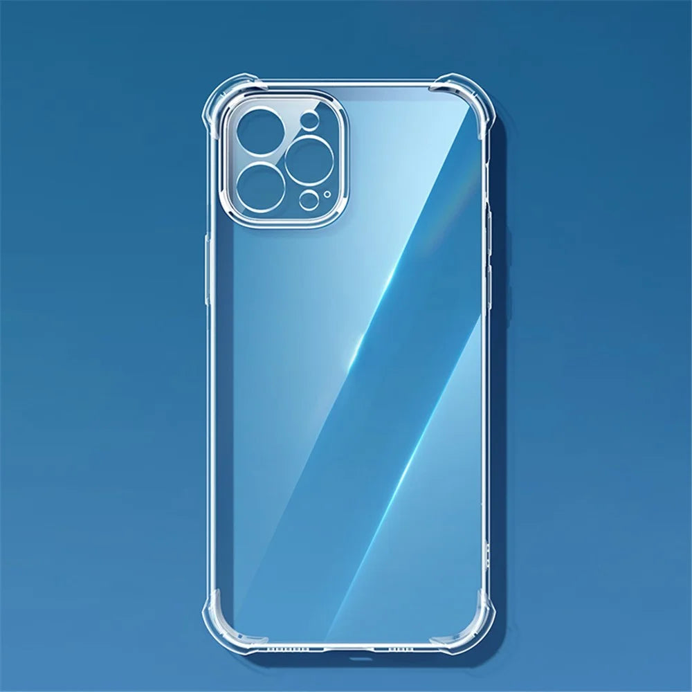 YOOBAO for iPhone 13 Pro Max 6.7 inch Clear Anti-drop Back Cover Four Corners Airbag Protection Soft Silicone Phone Case - 2