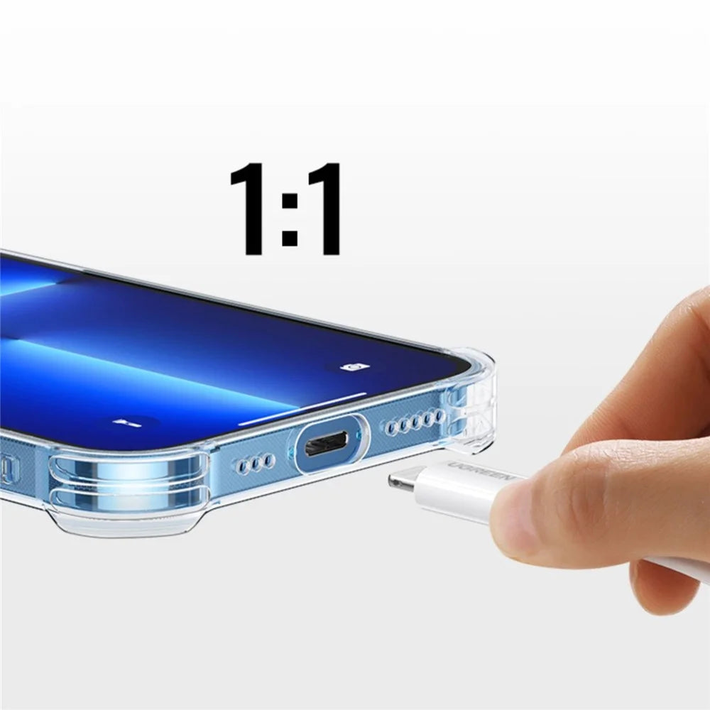 YOOBAO for iPhone 13 Pro Max 6.7 inch Clear Anti-drop Back Cover Four Corners Airbag Protection Soft Silicone Phone Case - 4