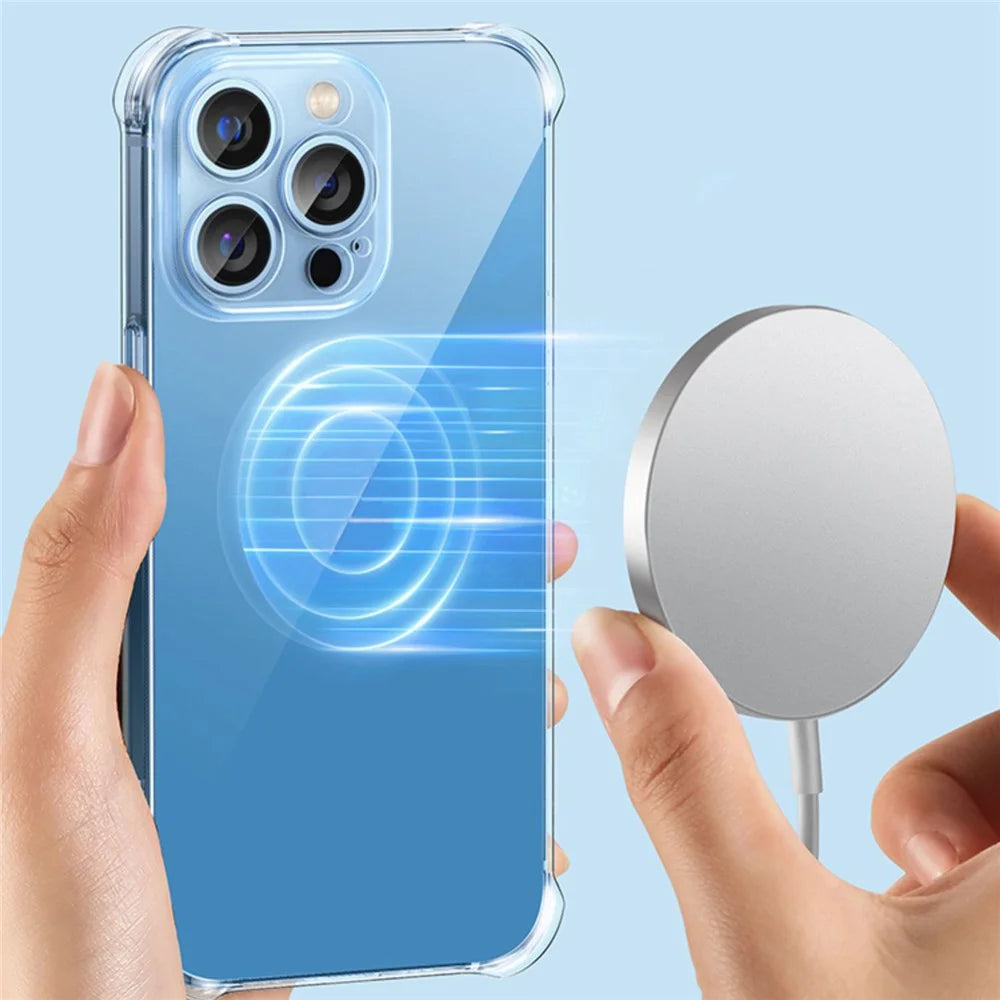 YOOBAO for iPhone 13 Pro Max 6.7 inch Clear Anti-drop Back Cover Four Corners Airbag Protection Soft Silicone Phone Case - 7