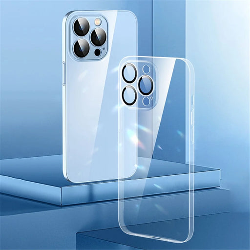 YOOBAO Anti-scratch Phone Case for iPhone 13 Pro 6.1 inch, Dust-proof Cell Phone Cover with Camera Lens Protection Film - Transparent - 2