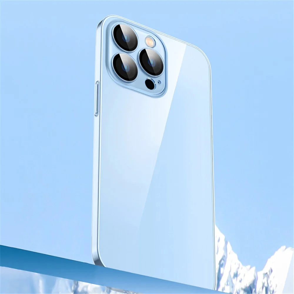YOOBAO Anti-scratch Phone Case for iPhone 13 Pro 6.1 inch, Dust-proof Cell Phone Cover with Camera Lens Protection Film - Transparent - 5