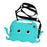For Samsung Galaxy Tab A8 10.5 (2021) / (2022) EVA Protective Case Cartoon Octopus Anti-Drop Anti-Wear Cover Tablet Case with Shoulder Strap - Baby Blue - 2