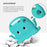 For Samsung Galaxy Tab A8 10.5 (2021) / (2022) EVA Protective Case Cartoon Octopus Anti-Drop Anti-Wear Cover Tablet Case with Shoulder Strap - Baby Blue - 4
