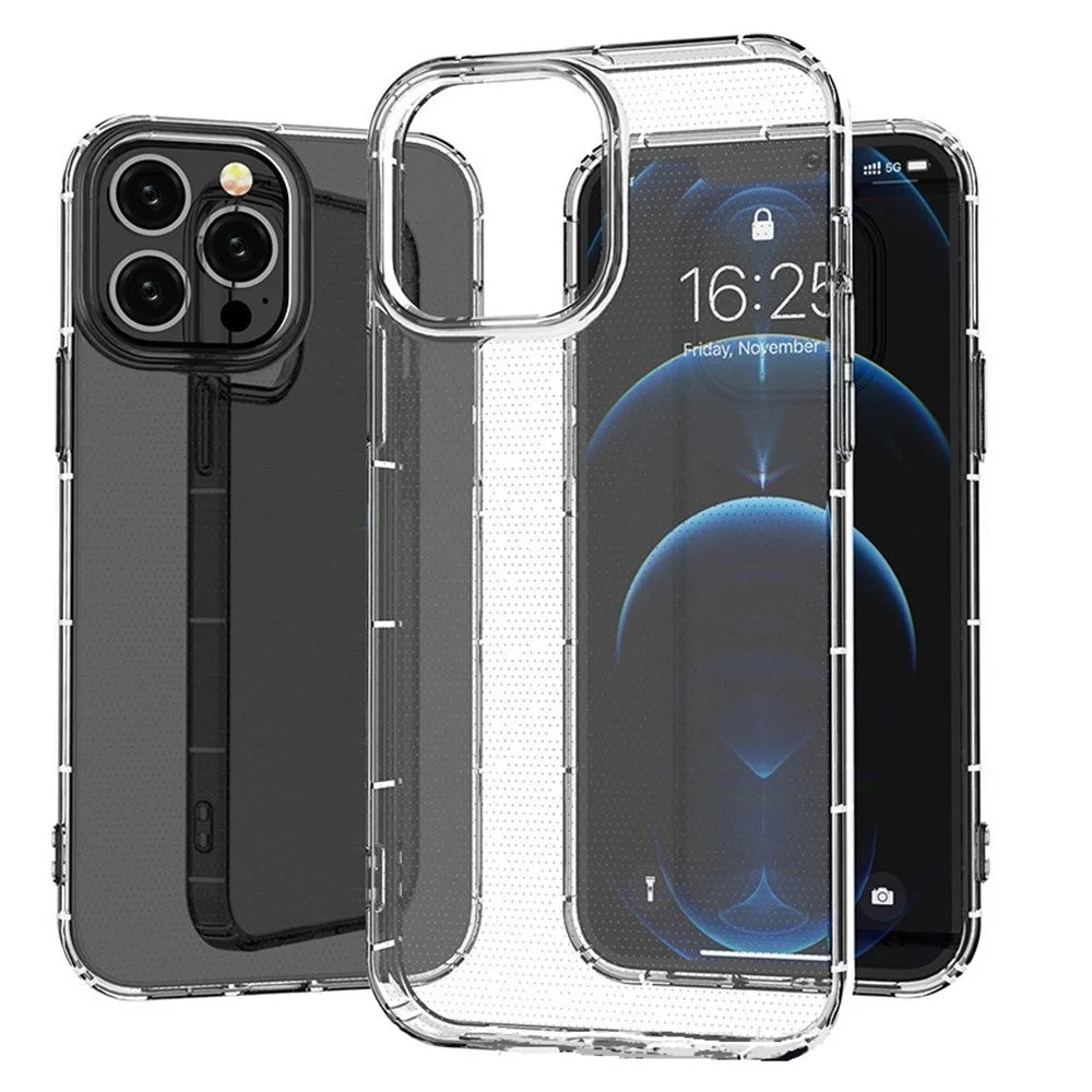 For iPhone 14 6.1 inch Crystal Clear Airbag Drop-proof Phone Case Anti-scratch TPU Cover - 6