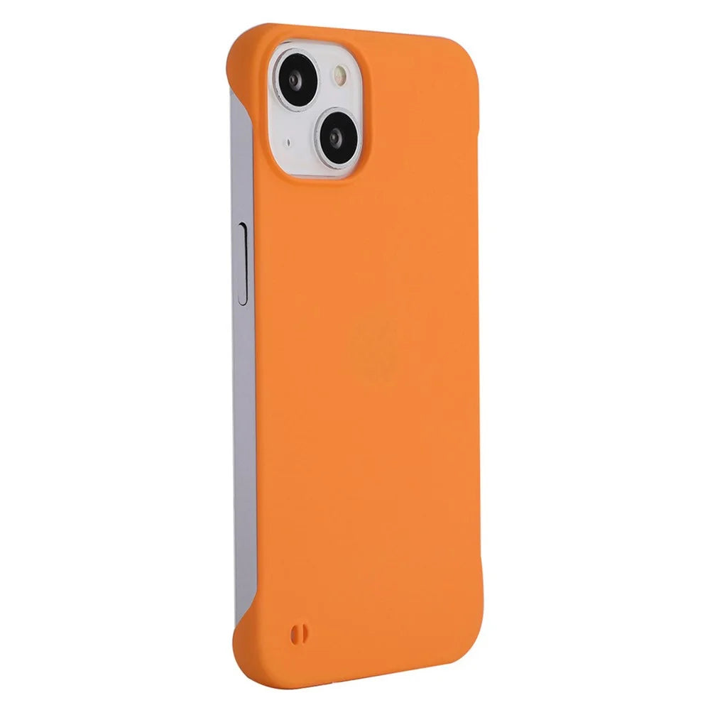 ENKAY HAT PRINCE for iPhone 14 Plus Hard PC Phone Case Rubberized Matte Phone Back Cover - Orange - 1