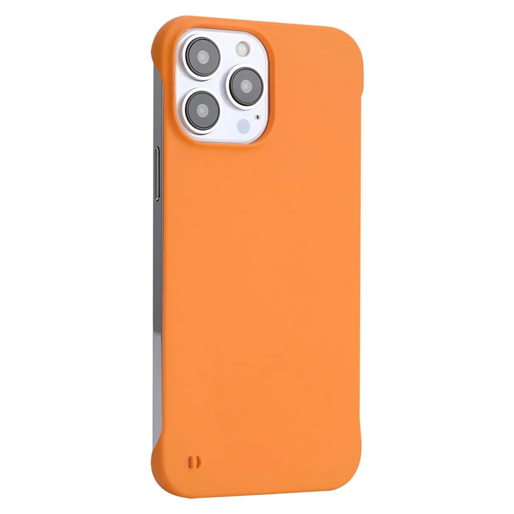 ENKAY HAT PRINCE for iPhone 14 Pro 6.1 inch Anti-drop Phone Case Rubberized Matte Hard PC Back Cover - Orange - 1