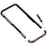 LUPHIE for iPhone 14 6.1 inch Drop-proof Metal Frame Protective Bumper Case - Black / Red - 7