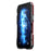 LUPHIE for iPhone 14 Plus Drop-proof Frame Mobile Phone Metal Protective Bumper Case - Black / Red - 3