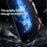 LUPHIE for iPhone 14 Plus Drop-proof Frame Mobile Phone Metal Protective Bumper Case - Black / Red - 5