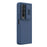 NILLKIN for Samsung Galaxy Z Fold4 5G Anti-scratch Back Cover Dual Layer Hybrid Hard PC Soft Silicone Phone Case with Slide Camera Lens Cover - Blue - 5