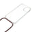 For iPhone 14 6.1 inch TPU+Acrylic Transparent Back Cover Shockproof Phone Case with Adjustable Lanyard - Rose Gold - 6