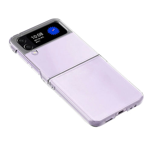 For Samsung Galaxy Z Flip4 5G Transparent Hard PC Anti-scratch Anti-fall Phone Case Cover Folding Shell - 1