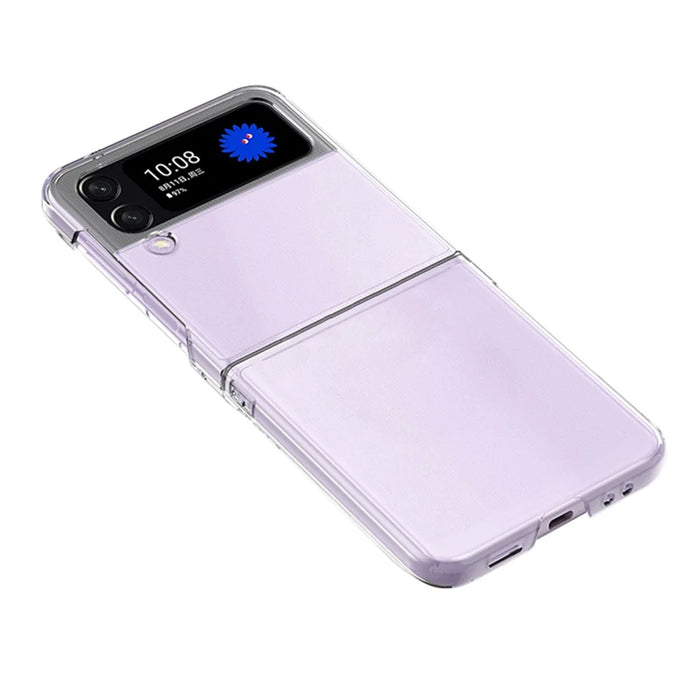 For Samsung Galaxy Z Flip4 5G Transparent Hard PC Anti-scratch Anti-fall Phone Case Cover Folding Shell - 1