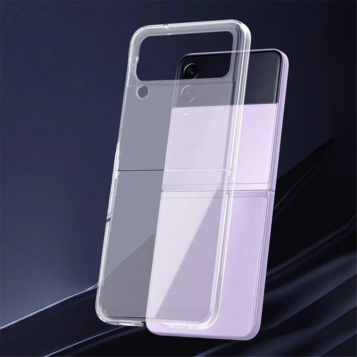 For Samsung Galaxy Z Flip4 5G Transparent Hard PC Anti-scratch Anti-fall Phone Case Cover Folding Shell - 2