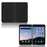 For Microsoft Surface Duo Anti-fall Folio Flip Grid Imprinted Leather Coated PC Protector Phone Case - Black - 4