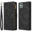 For Samsung Galaxy A22 5G (EU Version) Multiple Card Slots Leather Phone Case Wallet Stand Magnetic Clasp Cover with Zipper Pocket - Black - 1