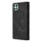 For Samsung Galaxy A22 5G (EU Version) Multiple Card Slots Leather Phone Case Wallet Stand Magnetic Clasp Cover with Zipper Pocket - Black - 7