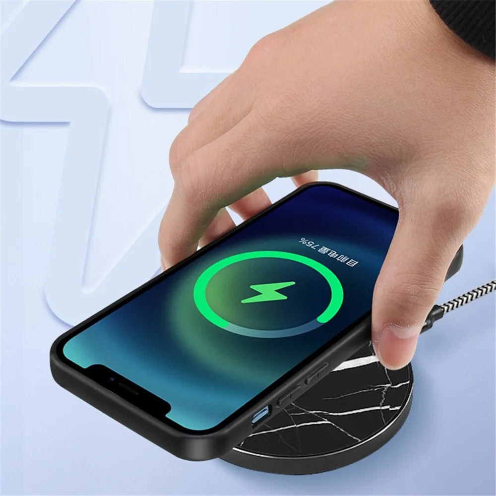 For iPhone 14 Pro 6.1 inch Genuine Leather+TPU Anti-scratch Phone Case Phone Back Cover - Black - 3