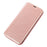 For iPhone 14 6.1 inch PU Leather Flip Case Transparent TPU Back Stand Function Electroplating Cover with Card Holder - Rose Gold - 5