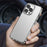 For iPhone 14 Pro Max 6.7 inch Protective Case PC+TPU Hybrid Anti-Fall Shell Translucent Matte Phone Cover - Transparent - 5