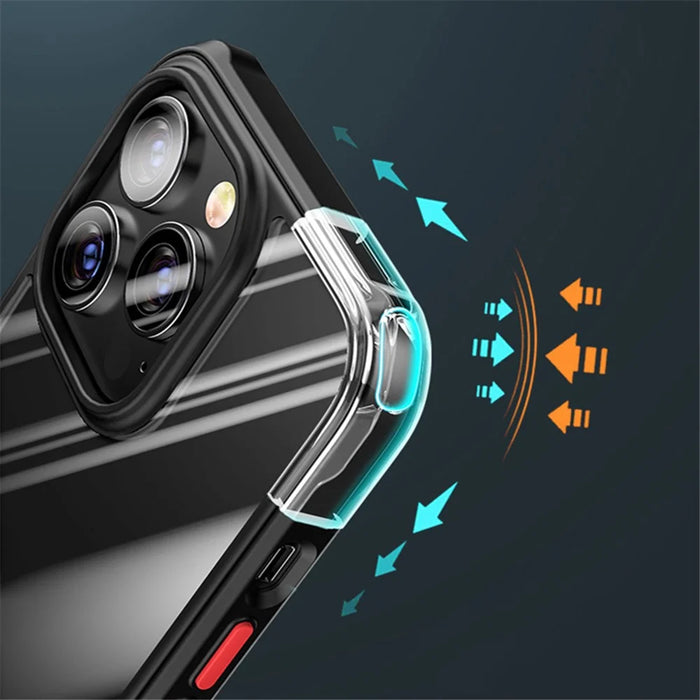 TPU+Acrylic Anti-Fall Case for iPhone 14 Pro 6.1 inch Scratch Resistant Slim Cover Full Protection Phone Shell - Blue - 6