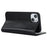 For iPhone 14 Plus Crazy Horse Texture Genuine Leather Wallet Case Stand Magnetic Auto-absorbed Folio Cover - Black - 4
