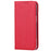 For iPhone 14 Pro Max 6.7 inch Wear-resistant PU Leather Silk Texture Wallet Phone Case Stand Protector with Wrist Strap - Red - 7