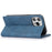For iPhone 14 Pro Max 6.7 inch PU Leather Phone Drop-proof Case Magnetic Adsorption Flip Stand Wallet Shell - Blue - 4