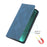 For iPhone 14 Pro Max 6.7 inch PU Leather Phone Drop-proof Case Magnetic Adsorption Flip Stand Wallet Shell - Blue - 5