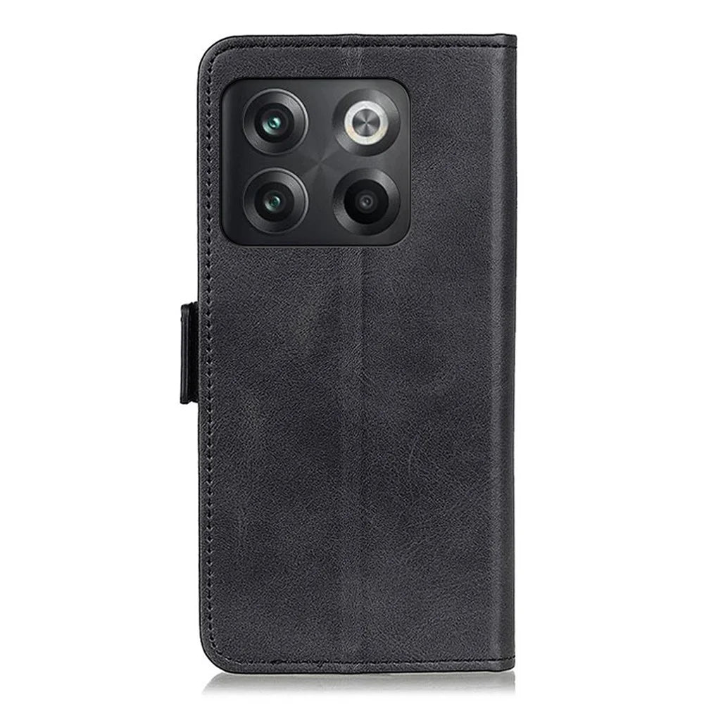 For OnePlus 10T 5G / Ace Pro 5G PU Leather Phone Case Wallet Stand Drop-proof Magnetic Clasp Cover - Black - 7