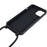 For iPhone 14 6.1 inch Integrated Soft TPU Case Drop-proof Protective Cover with Lanyard - Black - 6
