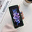 For Samsung Galaxy Z Flip3 5G Soft Touch Lightweight Down Jacket Cover PU Leather Coated PC Shockproof Protective Case - Purple - 2