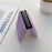 For Samsung Galaxy Z Flip3 5G Soft Touch Lightweight Down Jacket Cover PU Leather Coated PC Shockproof Protective Case - Purple - 7