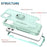 For iPhone 12 Pro Max 6.7 inch 3-in-1  PC + Silicone Phone Case Rotatable Ring Kickstand Anti-scratch Protective Phone Back Cover - Green - 6