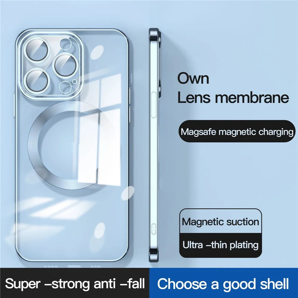 Ultra Slim Phone Case for iPhone 14 Pro 6.1 inch TPU Phone Back Cover Compatible with MagSafe - Gold - 2